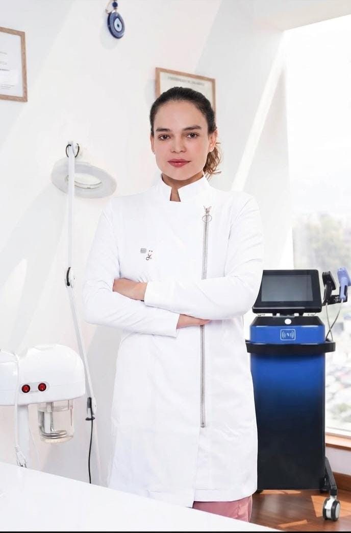 Dra. Evelina Monroy en el consultorio de Dra. EvE